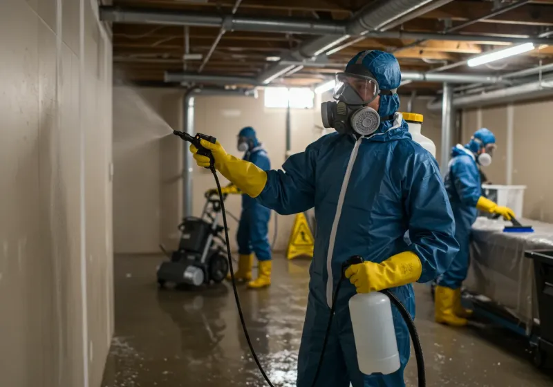 Basement Sanitization and Antimicrobial Treatment process in Montgomery County, AL